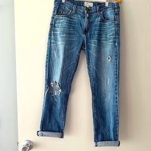 Pinstripe current/Elliot The Fling jeans